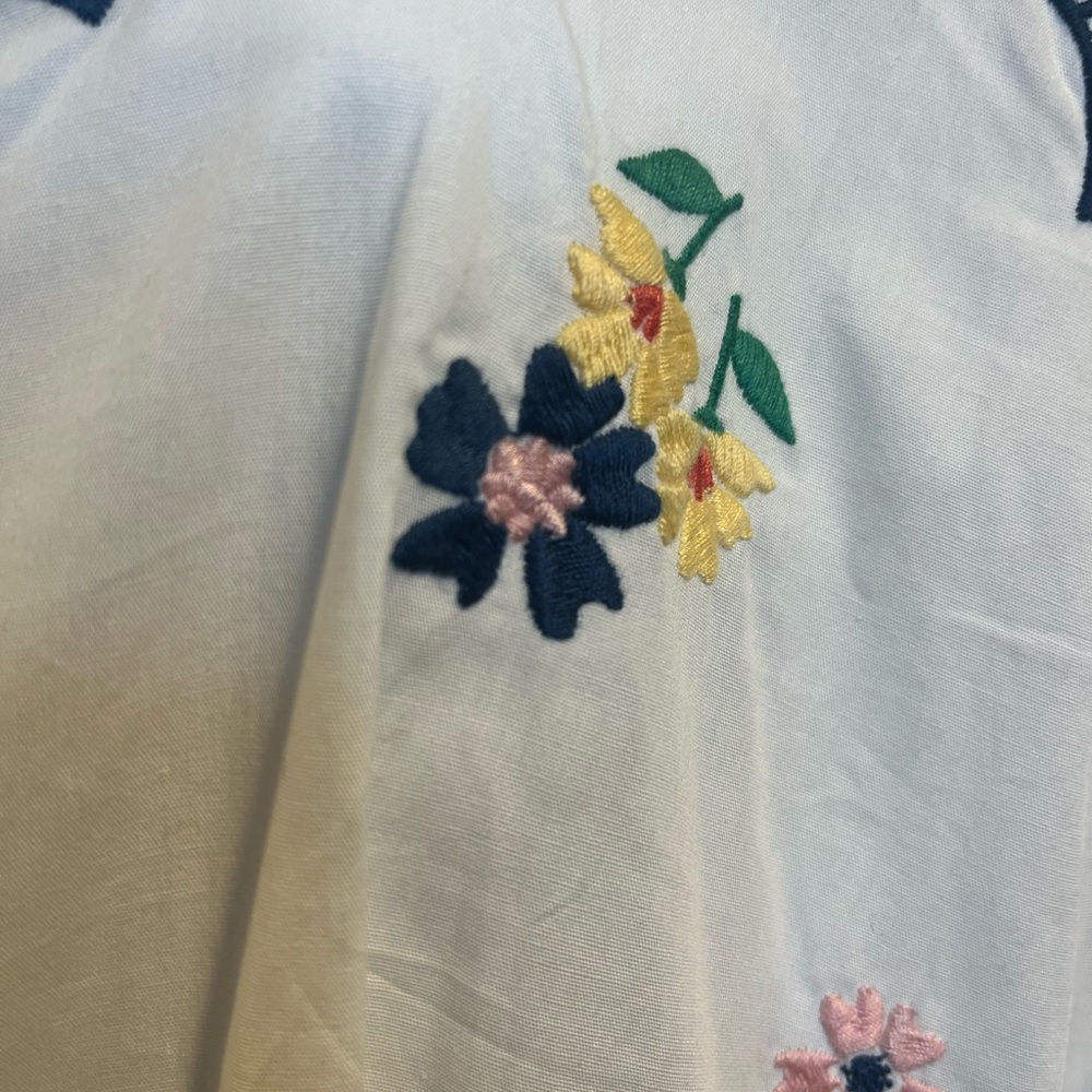 Mable Mini Floral EmbroideredDress sz L - Picture 5 of 7